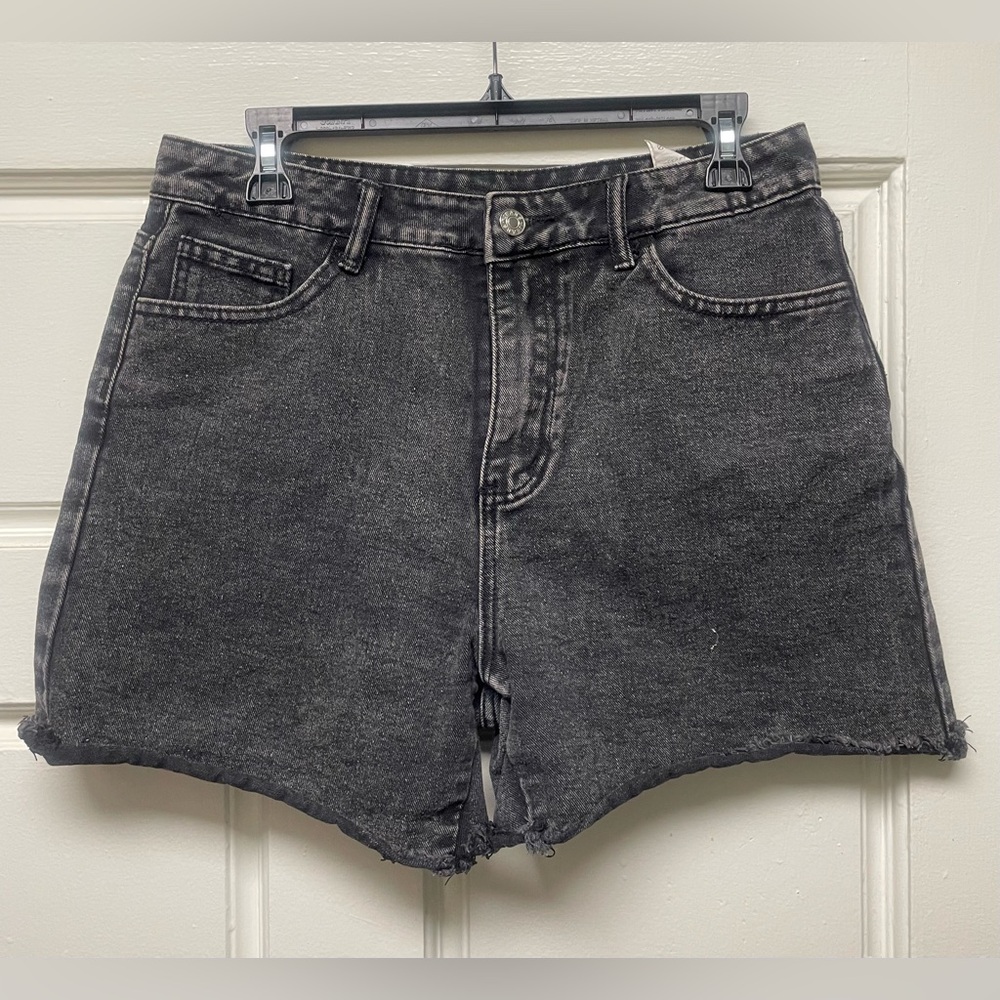 SHEIN High Waist Black Denim Shorts